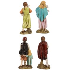 Set 4 bambini serie 12 cm Landi Moranduzzo base, serie 2