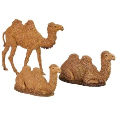 Set 3 cammelli serie10 cm Landi Moranduzzo altezza, landi