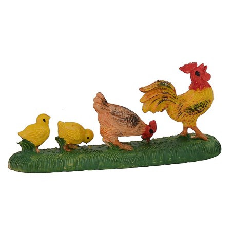 Serie gallinas con pollitos - Cod. PG22 Mundo Pesebres