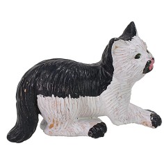 Gatto bianco e nero in pvc Mondo Presepi 2