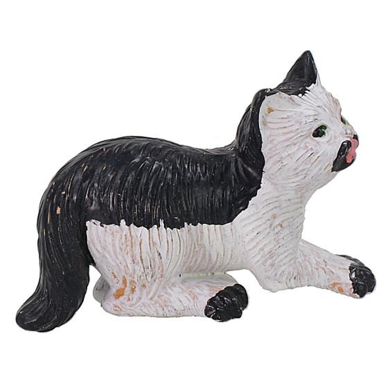 Gatto bianco e nero in pvc Mondo Presepi