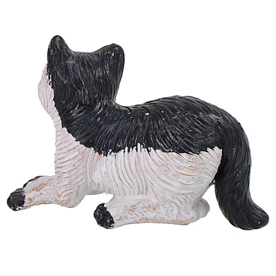 Gatto bianco e nero in pvc
