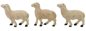 Set 6 pecore lux per statue cm 10- Cod. W62 Mondo Presepi