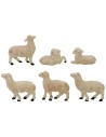 Set of 6 lux sheep for statues 10 cm- Cod. W62