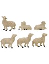 Set 6 pecore lux per statue cm 10- Cod. W62 Mondo Presepi