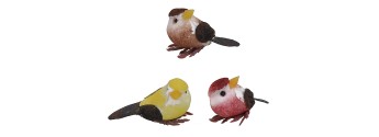 Set 3 uccellini con zampe cm 2 Mondo Presepi