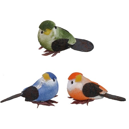 Set of 3 birds with 2 cm legs