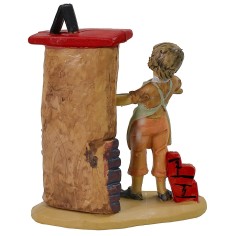 Fornaio 10 cm lux in pvc Mondo Presepi 2