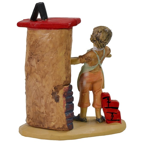 Fornaio 10 cm lux in pvc Mondo Presepi