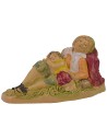 Dormiente con bambino serie 10 cm lux in pvc Mondo Presepi