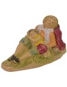 Dormiente con bambino serie 10 cm lux in pvc Mondo Presepi