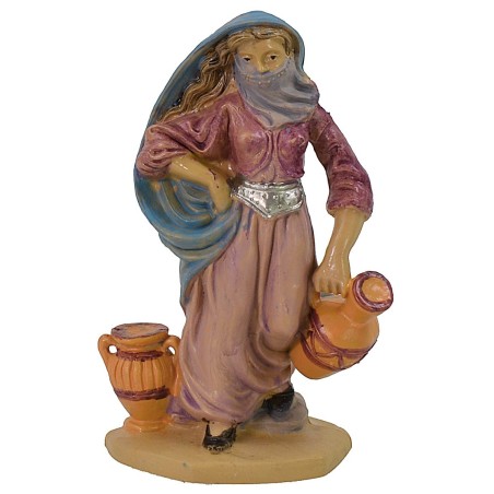 Donna orientale con brocche 10 cm lux in pvc