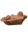 Bambinello nella culla serie 10 cm Mondo Presepi