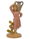 Donna con anfora 10 cm lux in pvc Mondo Presepi