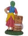 Lavandera 10 cm color en pvc Mundo Pesebres