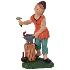 Fabbro 10 cm color in pvc Mondo Presepi