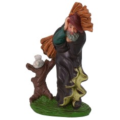 Hombre con haz a hombros 10 cm en PVC Mundo Belenes