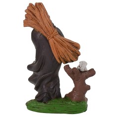 Uomo con fascina a spalle 10 cm in pvc Mondo Presepi 2