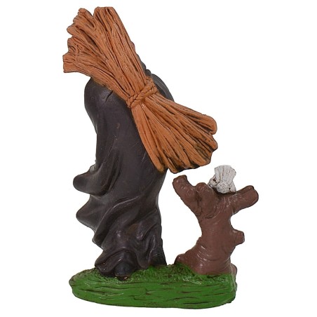 Hombre con haz a hombros 10 cm en PVC Mundo Belenes