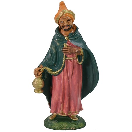 Tres Reyes Magos 10 cm color en PVC Mundo Pesebres