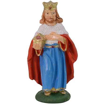 Tres Reyes Magos 10 cm color en PVC Mundo Pesebres