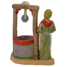 Donna al pozzo 10 cm lux in pvc Mondo Presepi 2