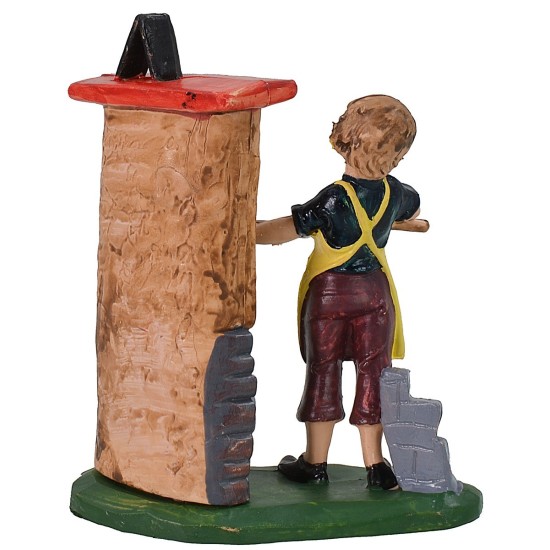 Panadero con horno de 10 cm color en pvc Mundo Pesebre