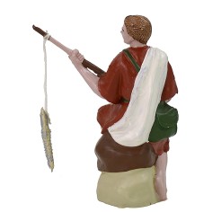 Pescatore orientale con canna 10 cm in pvc 2