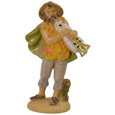 Zampognaro 10 cm lux in pvc Mondo Presepi