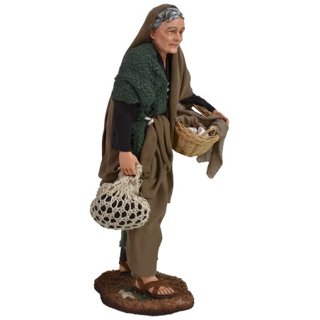 Vecchia con cesti 30 cm Pigini