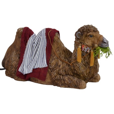 Camello acostado en movimiento mueve la boca para estatuas 30 cm