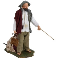 Pastore con bastone doppio movimento 30 cm Pigini