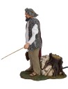 Pastore con bastone doppio movimento 30 cm Pigini Mondo Presepi