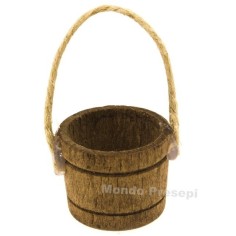 Tina de madera con cuerda ø 2,5 cm Mundo Belenes