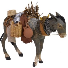 Burro con carga en movimiento Pigini para estatuas de 30 cm