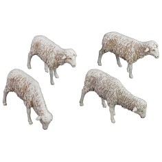 Set de 4 ovejas Landi Moranduzzo para estatuas de 12 cm