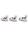 Conjunto de 3 vacas manchadas con 3 terneritos cm 2,3x1,5