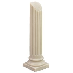 Columna en ruina estriada cm 15 h belén, columna, estriada, resina