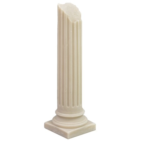Columna en ruina estriada cm 15 h belén, columna, estriada, resina