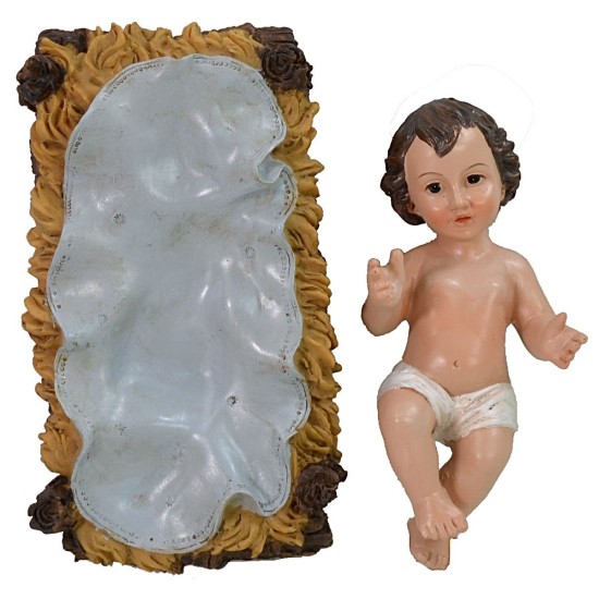 Nacimiento de 3 figuras en resina serie 40 cm resina, José.