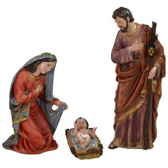 Natività 3 soggetti in resina serie 40 cm resina, giuseppe 2