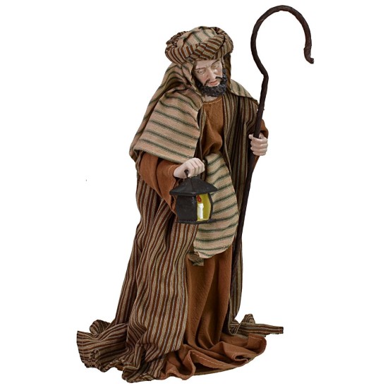 Natività 3 soggetti in resina h 30 cm