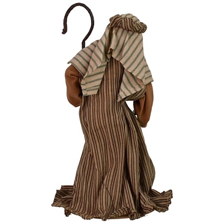 Natività 3 soggetti in resina h 30 cm resina, tessuto, gesù