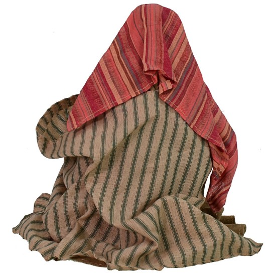 Natività 3 soggetti in resina h 30 cm resina, tessuto, gesù