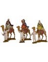 Three Magi on camel with camel drivers 10 cm Landi series