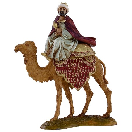 Tres Reyes Magos en camello serie 10 cm Landi Moranduzzo
