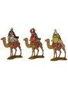 Tres Reyes Magos en camello serie 10 cm Landi Moranduzzo
