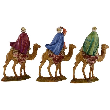 Tres Reyes Magos en camello serie 10 cm Landi Moranduzzo