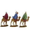 Tres Reyes Magos en camello serie 10 cm Landi Moranduzzo