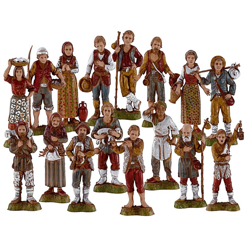 Set 16 personaggi 10 cm Landi Moranduzzo
